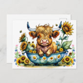 Carte Postale Salutation de campagne (Devant / Derrière)