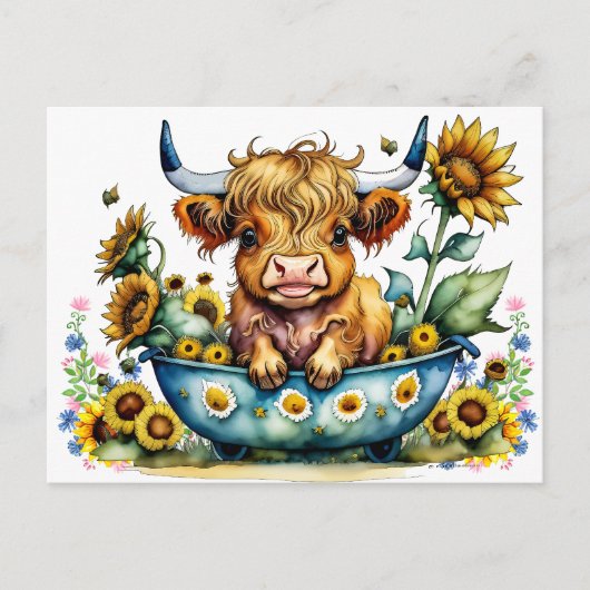 Carte Postale Salutation de campagne (Devant)