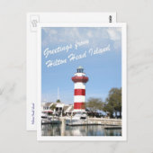Carte Postale Salutation de Hilton Head Island (Devant / Derrière)