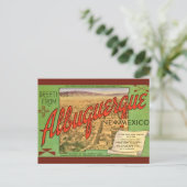 Carte Postale Salutation de la place d'Albuquerque NM (Debout devant)