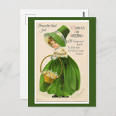 Carte Postale Salutation de la Saint-Patrick, (Devant / Derrière)