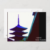 Carte Postale Salutation de la tour de yasaka (Devant / Derrière)