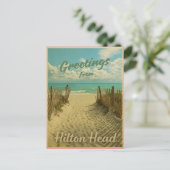 Carte Postale Salutation de l'île de Hilton Head 2025 (Debout devant)