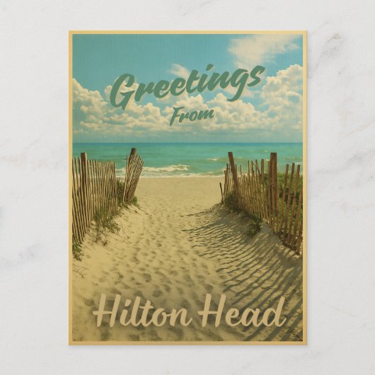 Carte Postale Salutation de l'île de Hilton Head 2025 (Devant)