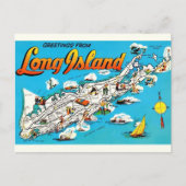 Carte Postale Salutation de Long Island, NY (Devant)