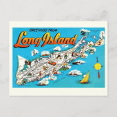Carte Postale Salutation de Long Island, NY (Devant)