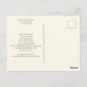 Carte Postale Salutation de Noël Brown Tan Multi Photo (Dos)