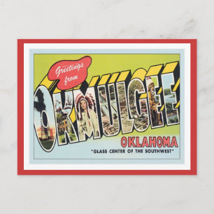 Carte Postale Salutation De Okmulgee Oklahoma