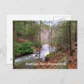 Carte Postale Salutation De Pennsylvanie (Devant / Derrière)