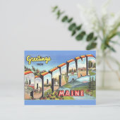 Carte Postale Salutation de Portland Maine (Debout devant)