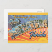 Carte Postale Salutation de Saint-Pétersbourg (Devant / Derrière)