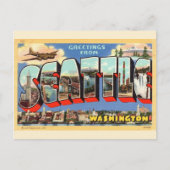 Carte Postale Salutation de Seattle (Devant)