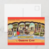 Carte Postale Salutation de St Cloud Minnesota (Devant / Derrière)