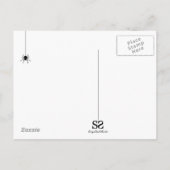 Carte Postale Salutation de vieux parchemin d'Halloween (Dos)