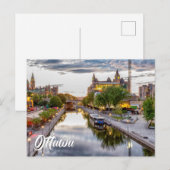 Carte Postale Salutation d'Ottawa, Ontario, Canada (Devant / Derrière)