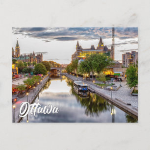Carte Postale Salutation d'Ottawa, Ontario, Canada