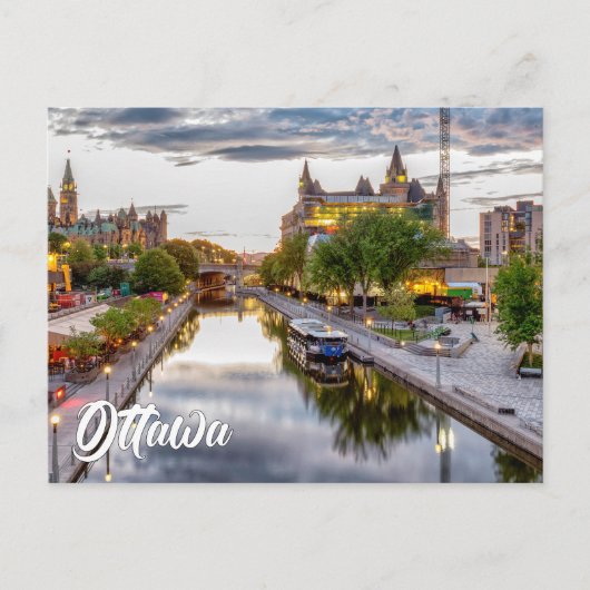 Carte Postale Salutation d'Ottawa, Ontario, Canada (Devant)
