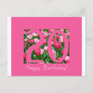 Carte Postale Salutation du 20e anniversaire