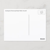 Carte Postale Salutation du facteur par Robert Walker Macbeth (Dos)