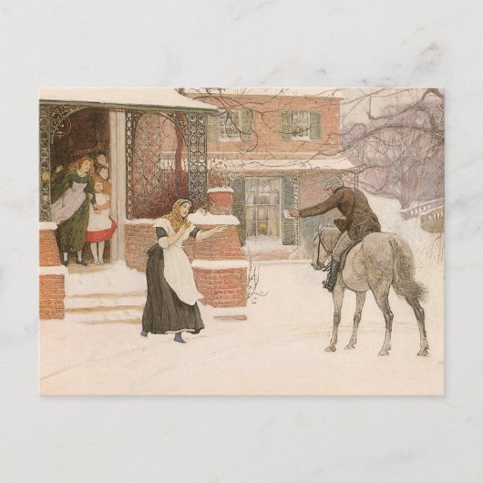Carte Postale Salutation du facteur par Robert Walker Macbeth (Devant)