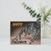 Carte Postale Salutation éffrayant Spider Halloween (Debout devant)