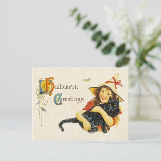 Carte Postale Salutation Hallowe'en (Debout devant)