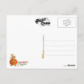 Carte Postale Salutation Halloween vintage avec petite fille (Dos)