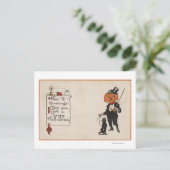 Carte Postale Salutation HalloweenJack-O-Lantern à Tux (Debout devant)