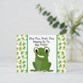 Carte Postale Salutation Mignonne (Debout devant)