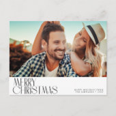 Carte Postale salutation minimale fête de noël (Devant)