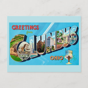Carte Postale Salutation rétro Columbus Ohio 