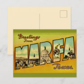 Carte Postale Salutation Rétro Marfa Texas (Devant / Derrière)