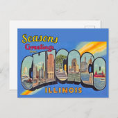 Carte Postale Salutation saisonnière de Chicago (Devant / Derrière)