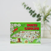 Carte Postale Salutation verte de Caroline du Nord (Debout devant)