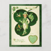 Carte Postale Salutation vintage St Patrick (Devant)