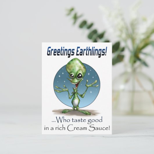 Carte Postale Salutations ! (Debout devant)