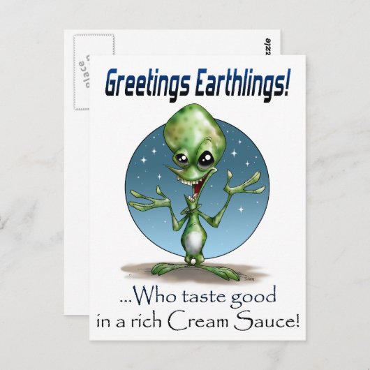 Carte Postale Salutations ! (Devant / Derrière)