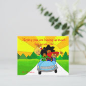 Carte Postale Salutations (Debout devant)