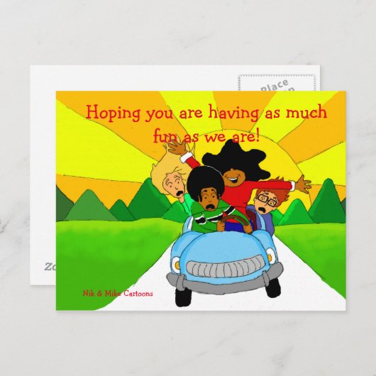 Carte Postale Salutations (Devant / Derrière)