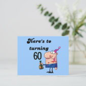 Carte Postale Salutations à 60 T-shirts et cadeaux d'anniversair (Debout devant)