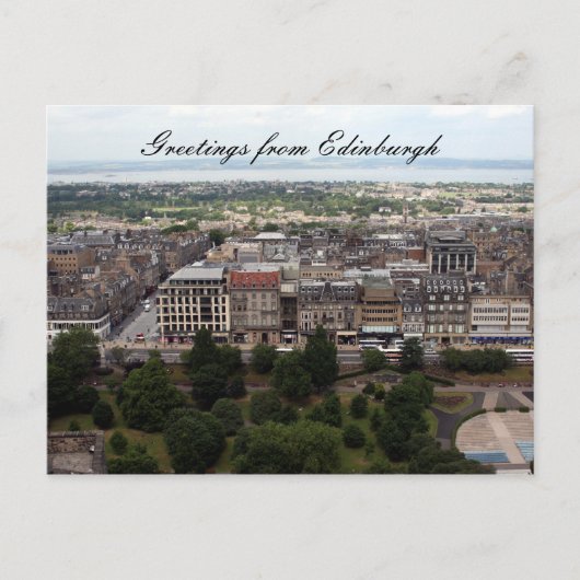 Carte Postale salutations à edinburgh (Devant)
