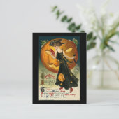 Carte Postale Salutations à Halloween le temps est venu (Debout devant)