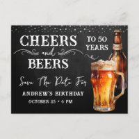 Salutations à la bière Enregistrer la date Anniver