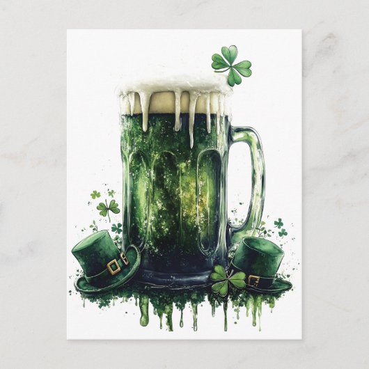 Carte Postale Salutations à la Saint Patrick ! Illustration de b (Devant)