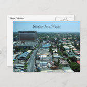 Carte Postale salutations à manla ville (Devant / Derrière)