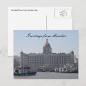 Carte Postale salutations à mumbai (Devant / Derrière)