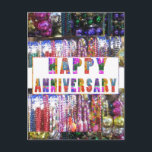 Carte Postale Salutations : Anniversaire heureux de<br><div class="desc">Salutations : Anniversaire heureux de HappyANNIVERSARY</div>