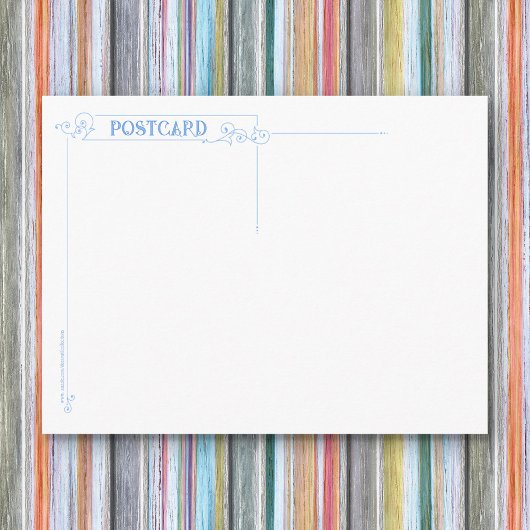 Carte Postale Salutations Blue Willow