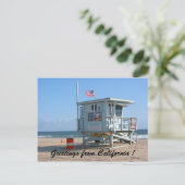 Carte Postale salutations californiennes (Debout devant)
