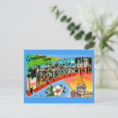 Carte Postale Salutations colorées du Mississippi (Debout devant)